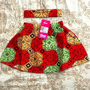 Piano Girl’s 18-24 M Summer Party Skirt Red NWT